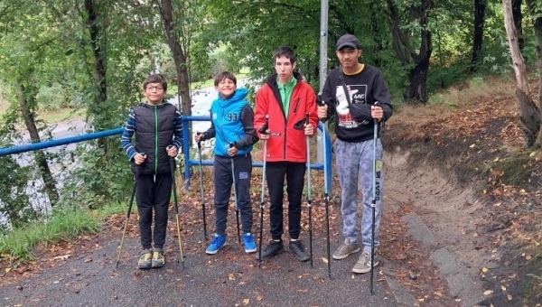 Nordic walking- Voříškův Dvůr, podél Vltavy