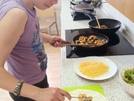 Tortilly s kuřecím masem