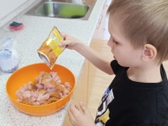 Tortilly s kuřecím masem