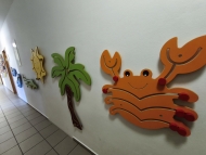 Motorické prvky na chodbě