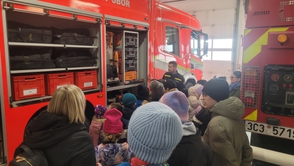 Návštěva hasičské stanice