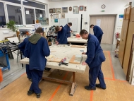 řezání a lepení skla