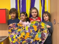 Látková koláž - srdíčko