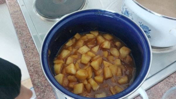 Únor - Teplý jablečný kompot - Ďurkovičová