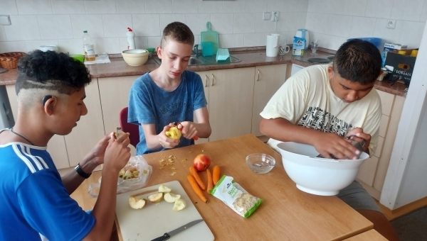 Červen - jablečný salát s ořechy a mrkví - Ďurkovičová