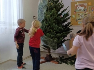 Stavění vánočního stromečku